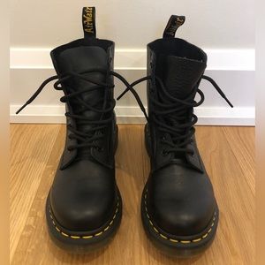 Dr. Martens Pascal boots. Size 7 US, 38 EU. Black